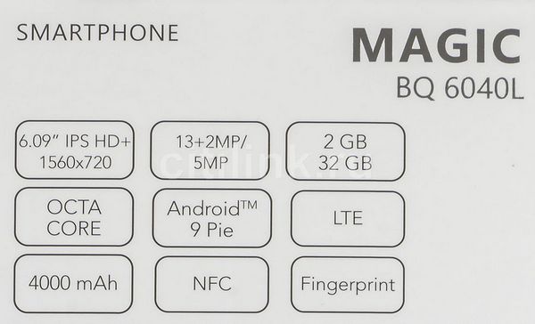 Смартфон bq 6040l magic характеристики