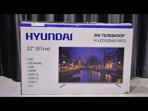 Настройка LED телевизора Hyundai H-LED40F401BS2 (черный, серебристый)