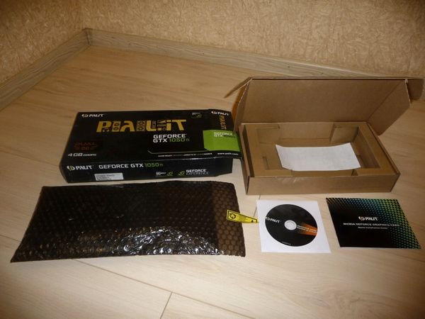 Настройка видеокарты Palit GeForce GTX 1050 Ti Dual OC
