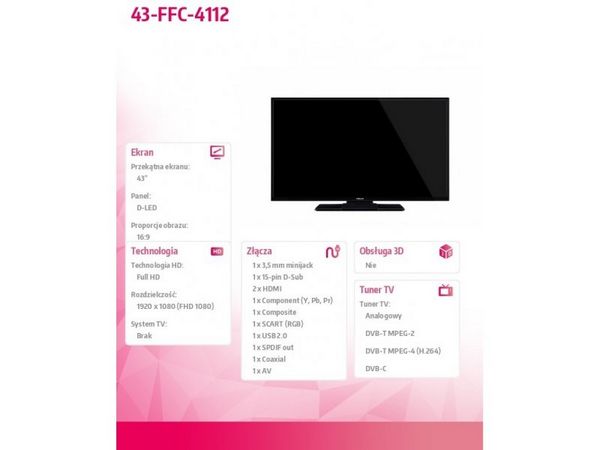 Обзор телевизора Finlux 43FFC4112