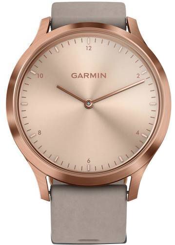Обзор смарт-часов Garmin Vivomove HR Premium 127-204mm с бежевым ремешком (розовое золото)