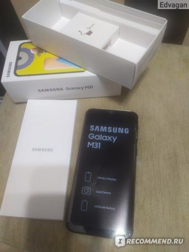 Смартфон Samsung Galaxy M31 комплектация времени суток